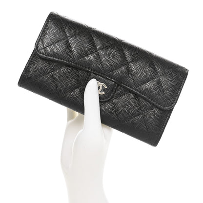Chanel Caviar Quilted Medium Flap Wallet Black 2 of 11