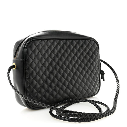 Gucci Calfskin Web Trapuntata Small GG Shoulder Bag Black 3 of 10