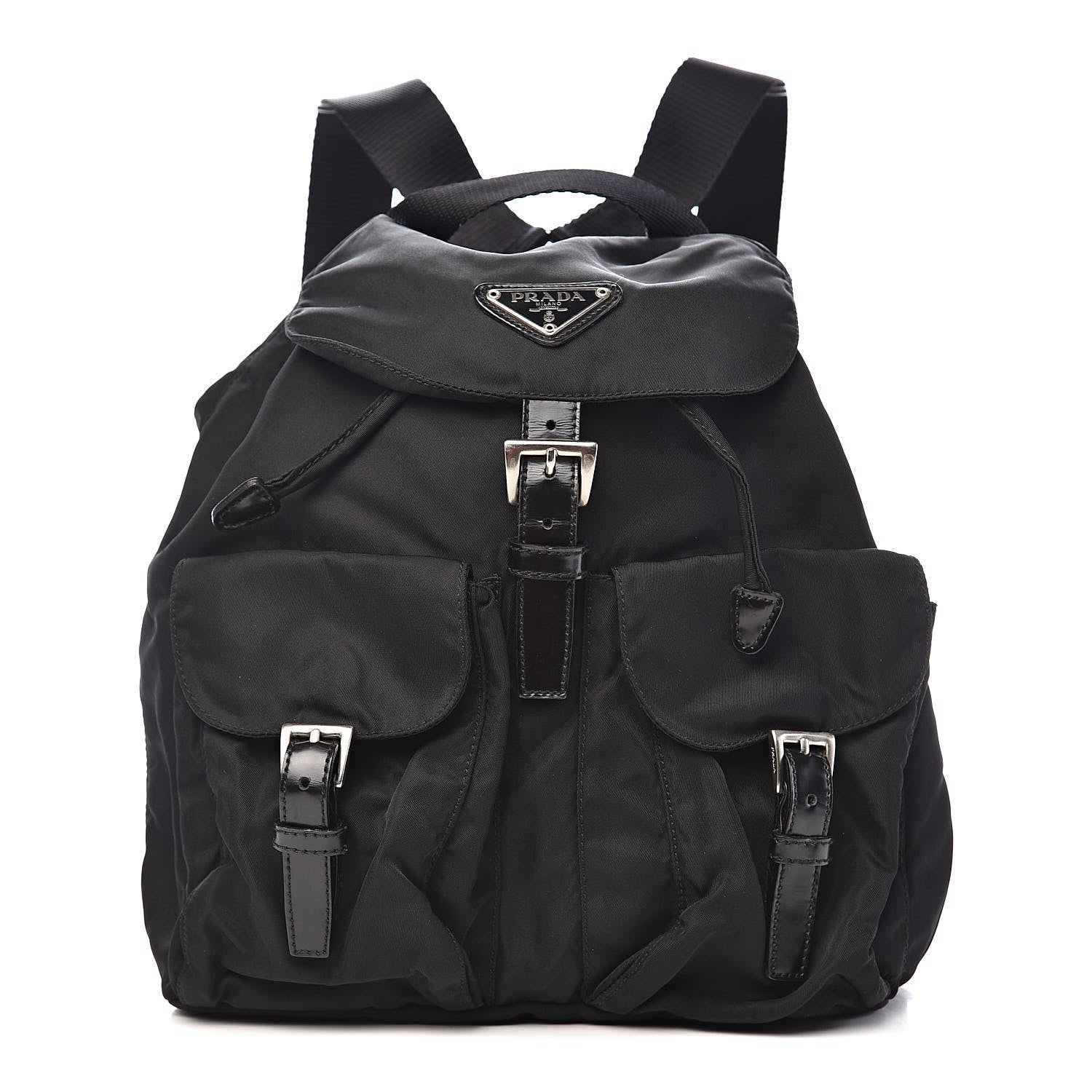 Prada Tessuto Nylon Vela Small Backpack Black 1 of 9