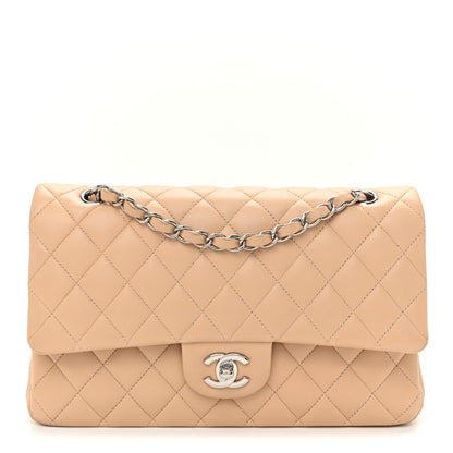 Chanel Lambskin Quilted Medium Double Flap Beige 1 of 12