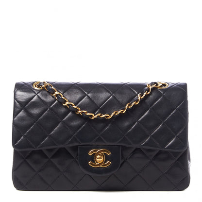 Chanel Lambskin Quilted Small Double Flap Black 1 of 9