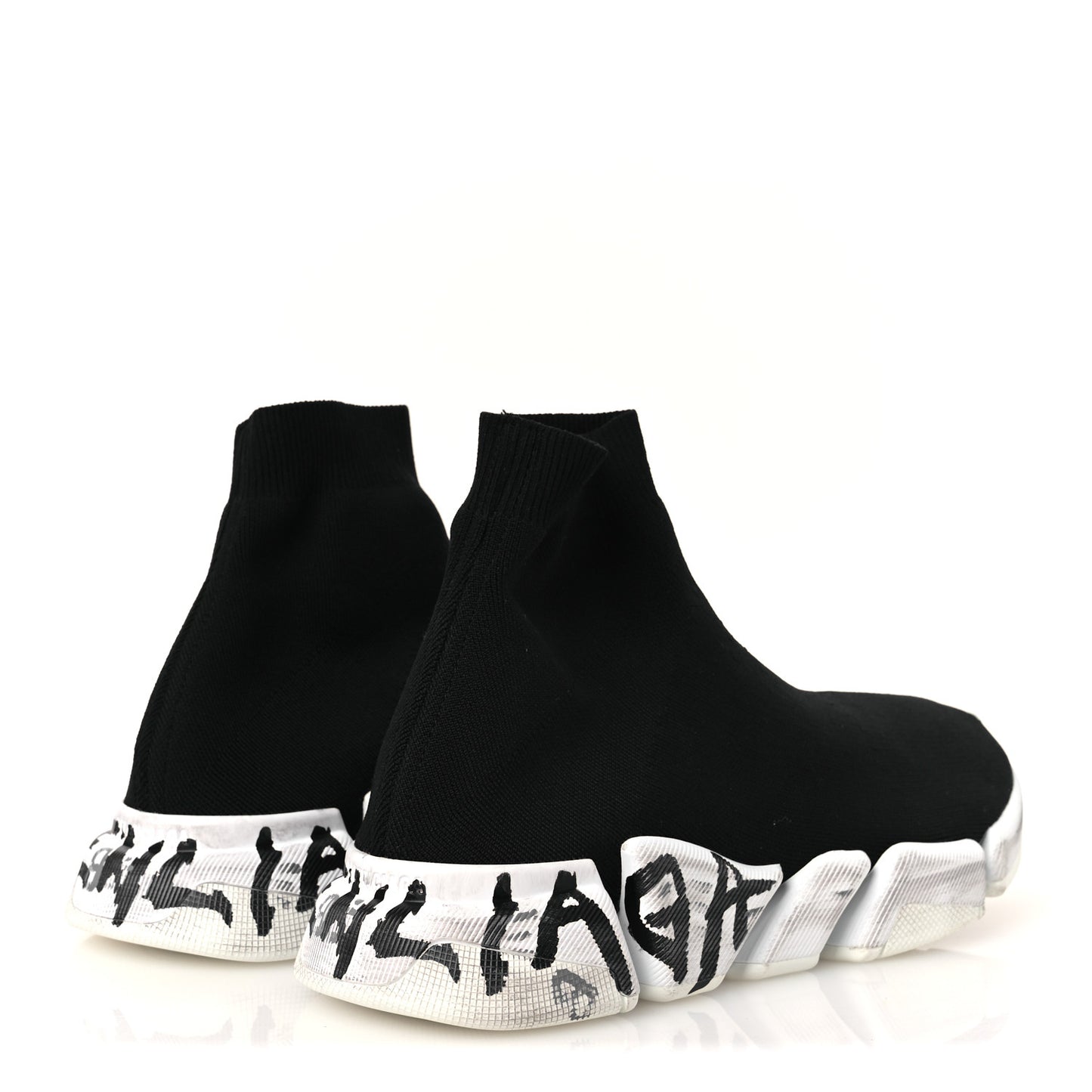 Technical 3D Recycled Knit Grafitti Speed 2.0 Sneakers 45 White