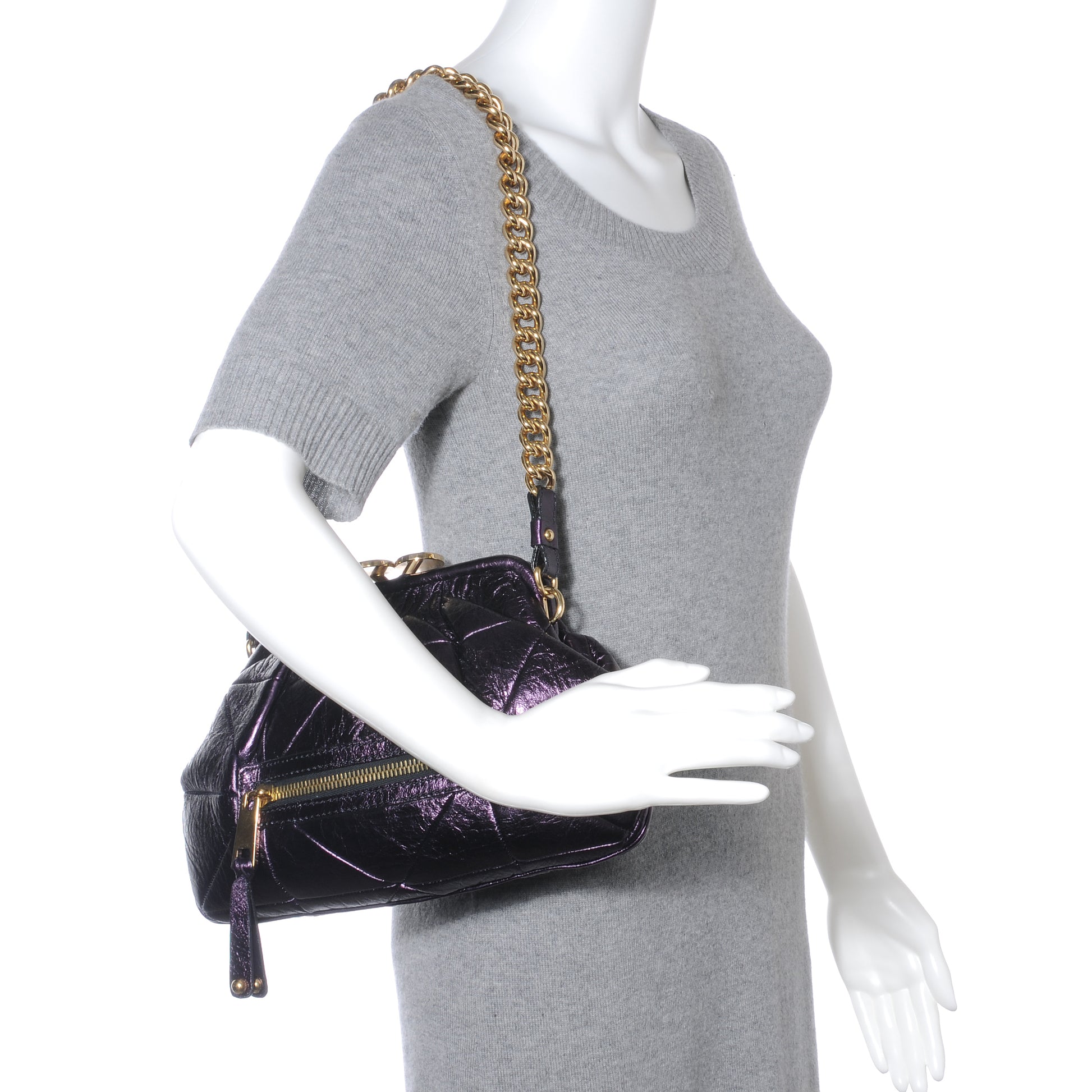 Marc Jacobs Metallic Patchwork Little Stam Deep Purple 2 of 7