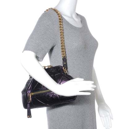 Marc Jacobs Metallic Patchwork Little Stam Deep Purple 2 of 7