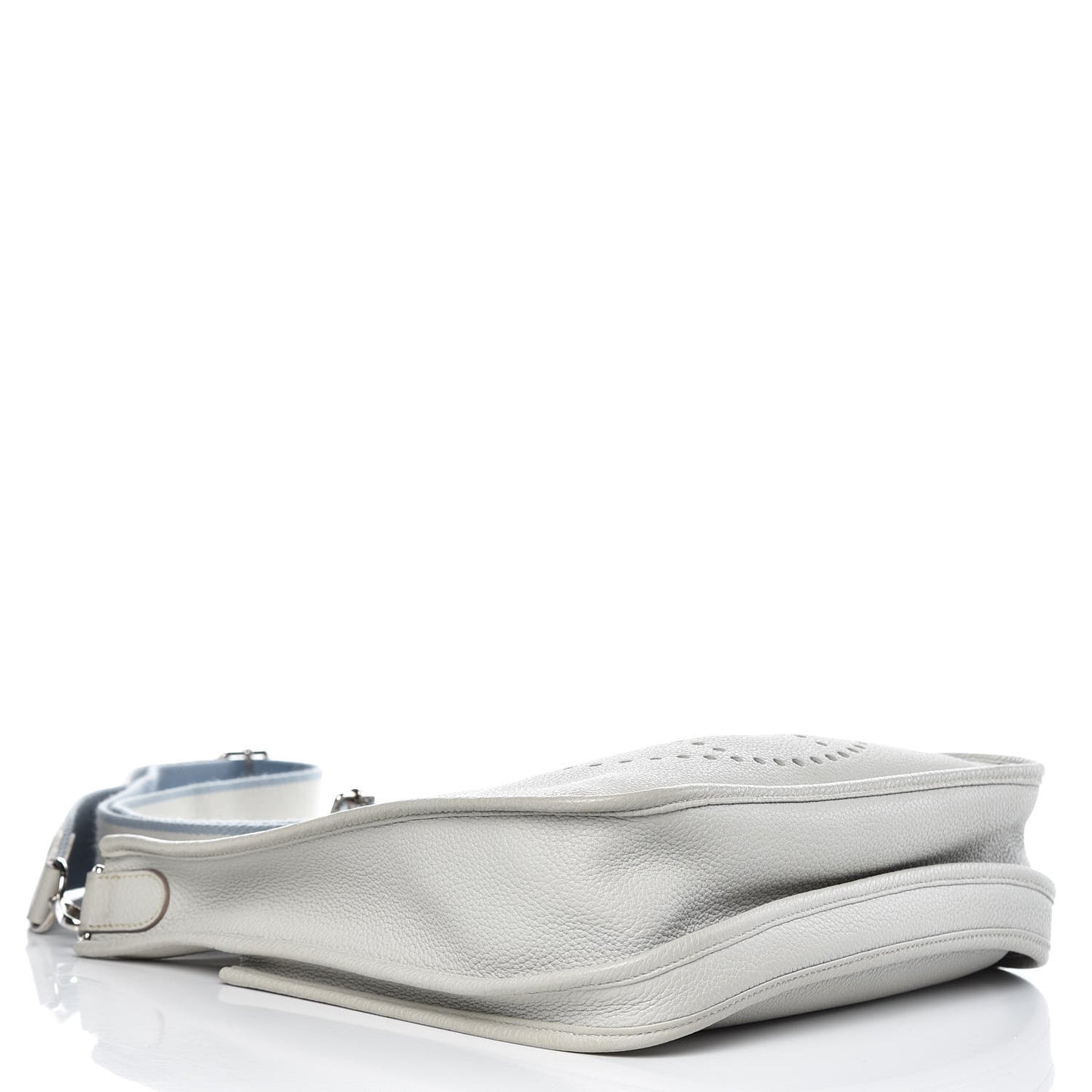 Taurillon Clemence Evelyne III PM Gris Perle Bleu Lin