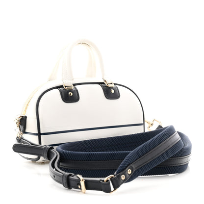 Christian Dior Calfskin Micro Dior Vibe Zip Bowling Bag White 3 of 11