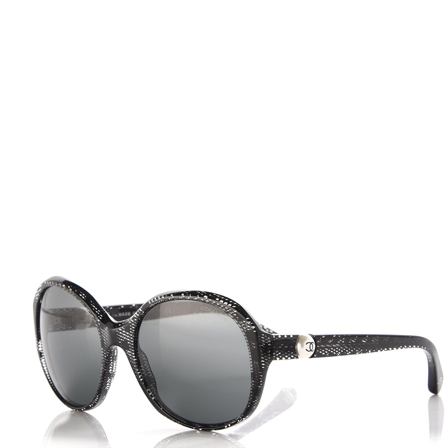 Chanel CC Pearl Sunglasses 5211-H Black 1 of 8