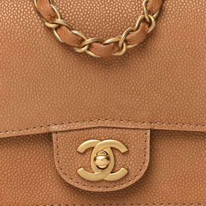 Chanel Grained Calfskin Mini Square Classic Pure Flap Brown 8 of 11
