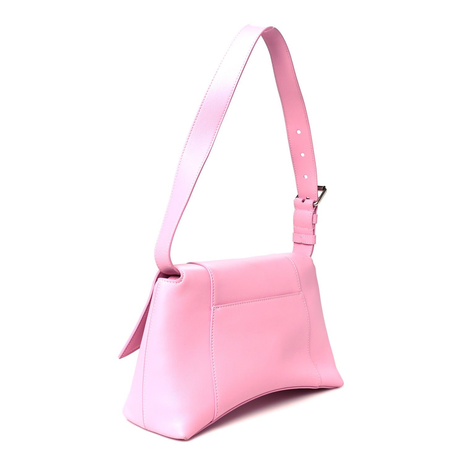 Balenciaga Semi Shiny Smooth Calfskin Small Downtown Shoulder Bag Candy Pink 3 of 14