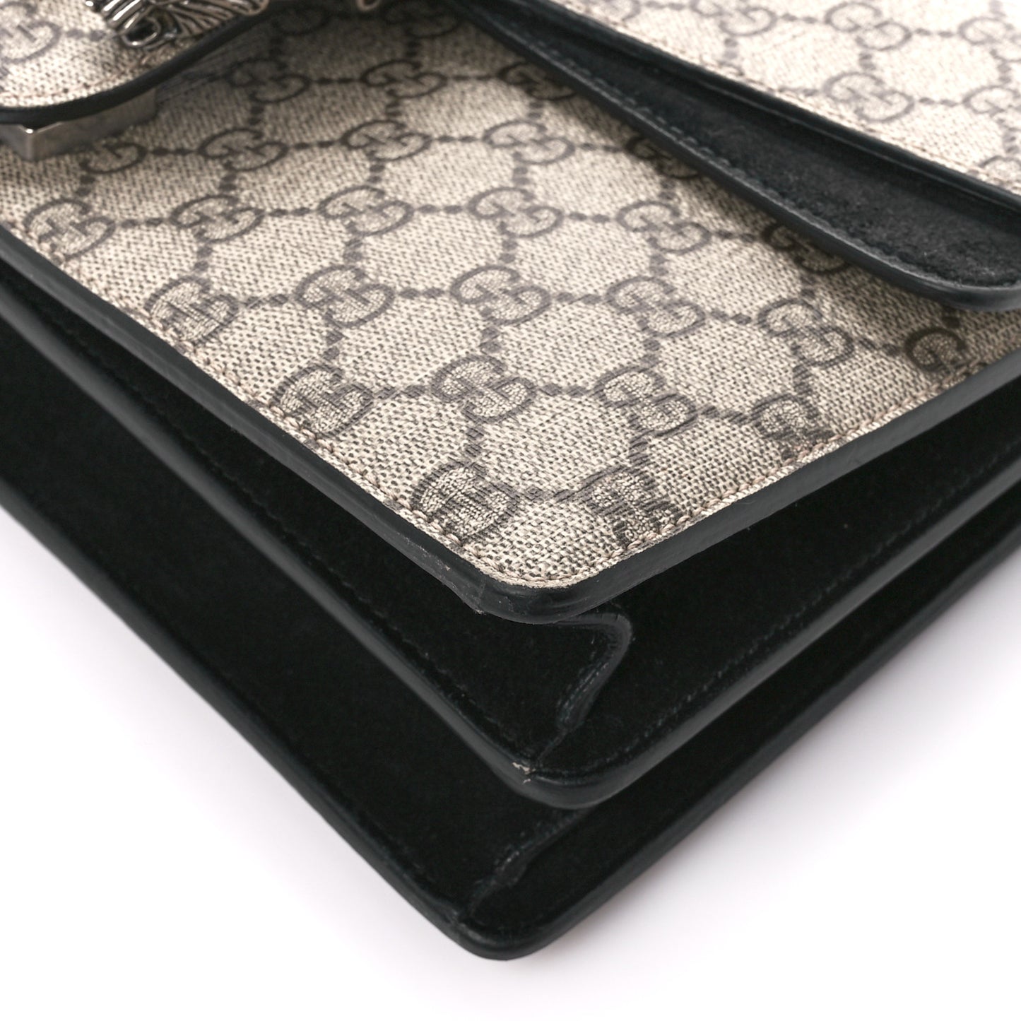 GG Supreme Monogram Small Dionysus Shoulder Bag Black