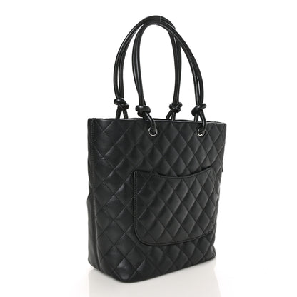 Chanel Calfskin Quilted Medium Cambon Tote Black 3 of 10