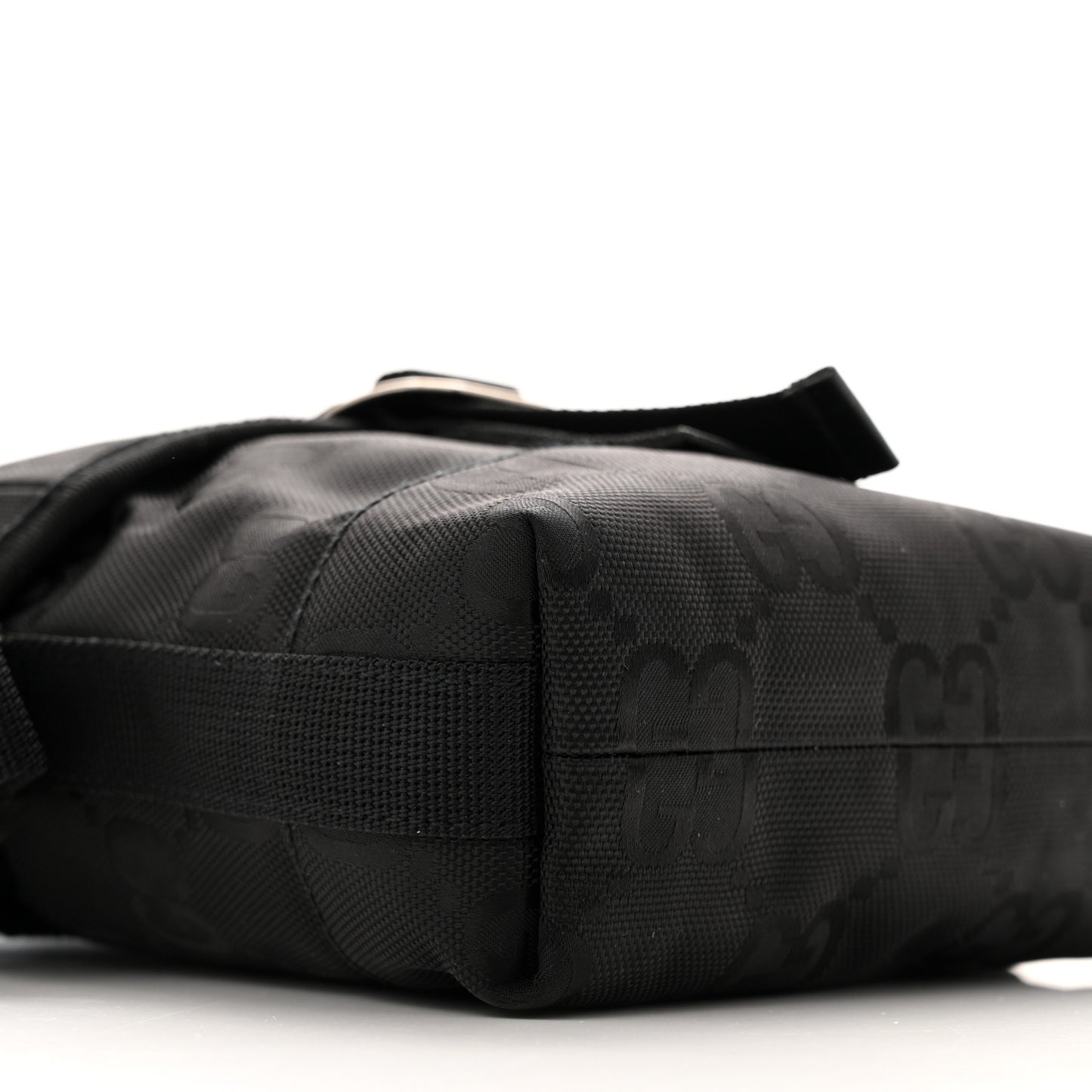 Econyl Nylon Monogram Off The Grid Messenger Bag Black