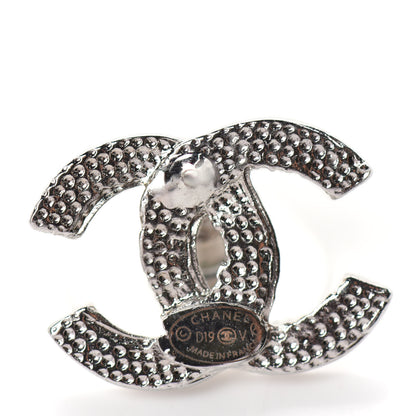 Chanel Crystal CC Earrings Silver 4 of 4