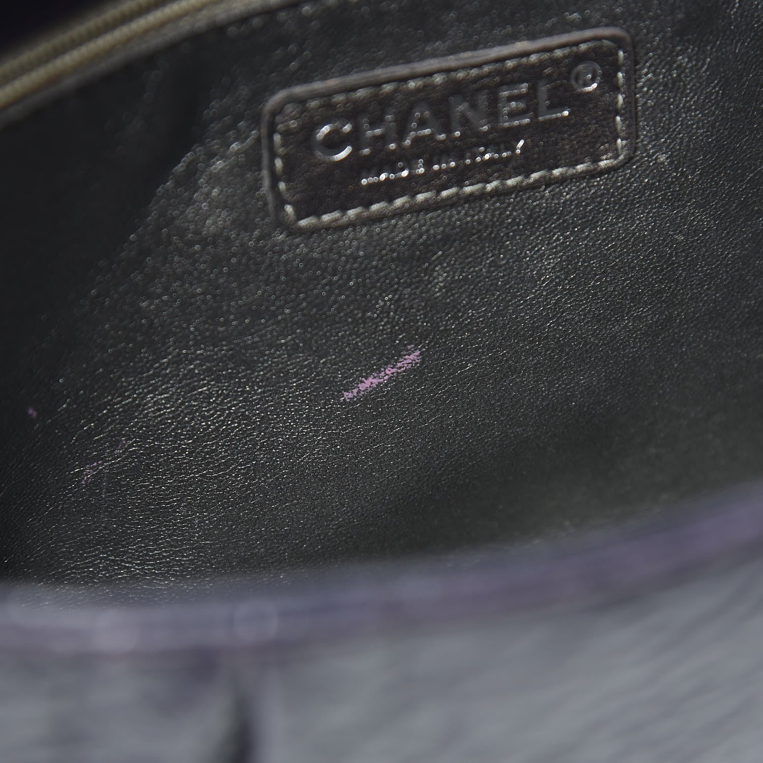 Chanel Distressed Lambskin Lady Braid Flap Dark Purple 11 of 15
