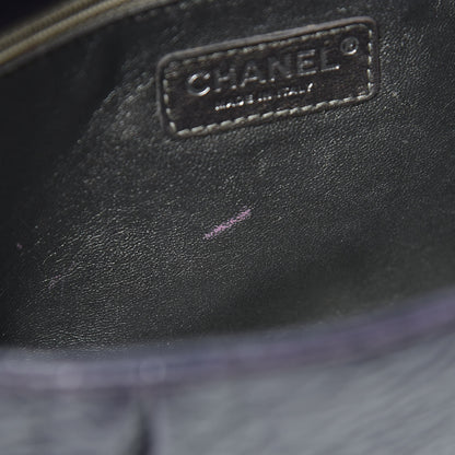 Chanel Distressed Lambskin Lady Braid Flap Dark Purple 11 of 15