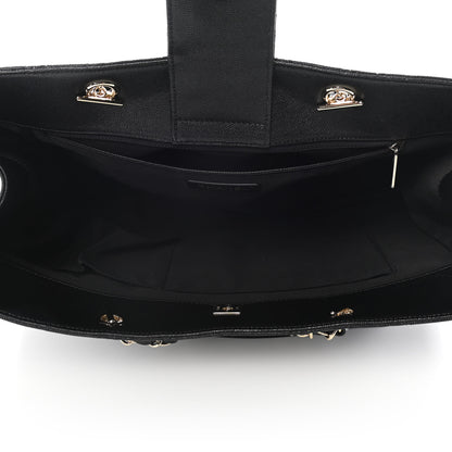 Chanel Caviar Quilted Large Shopping Tote Black 5 of 10