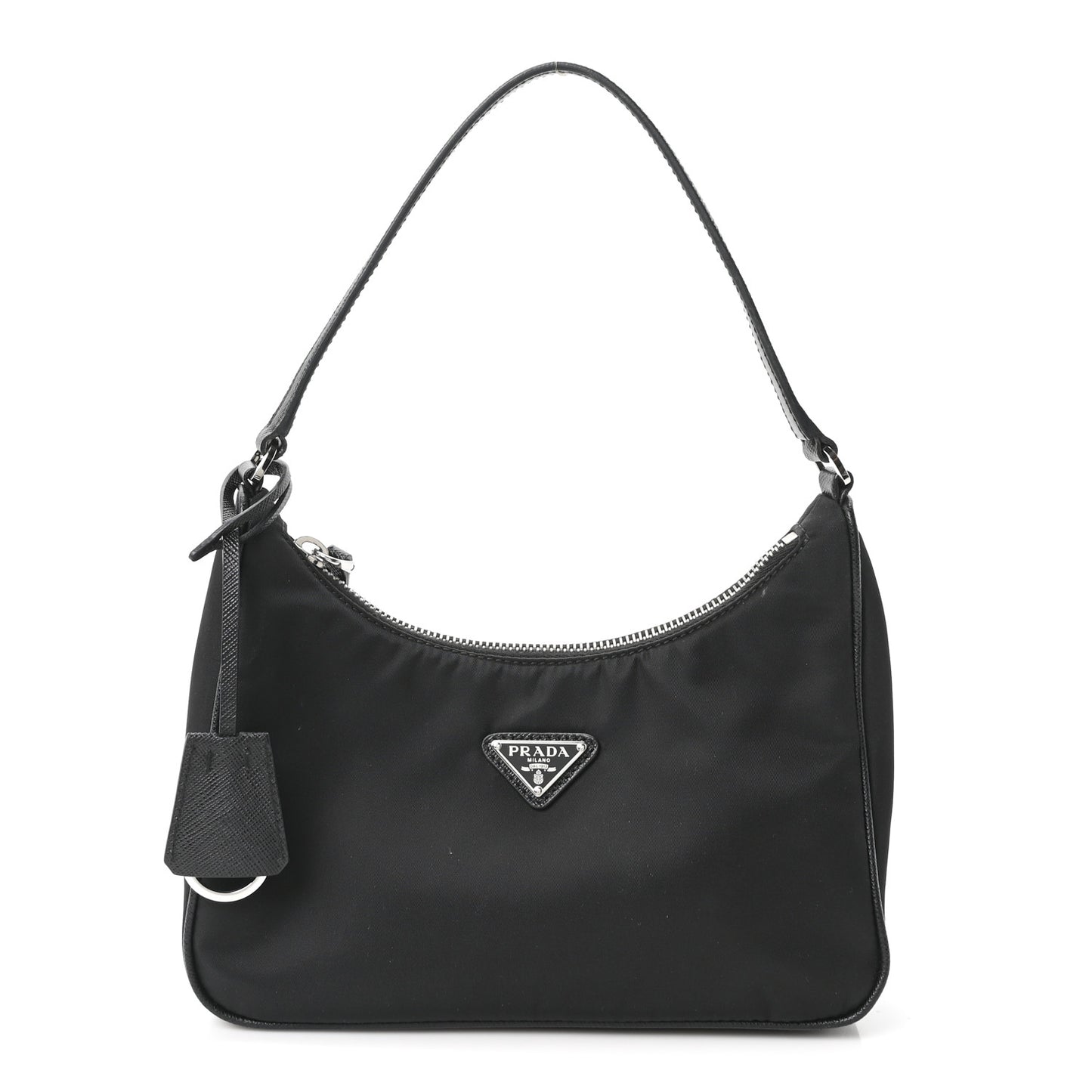 Re-Nylon Saffiano Mini Re-Edition 2005 Bag Black