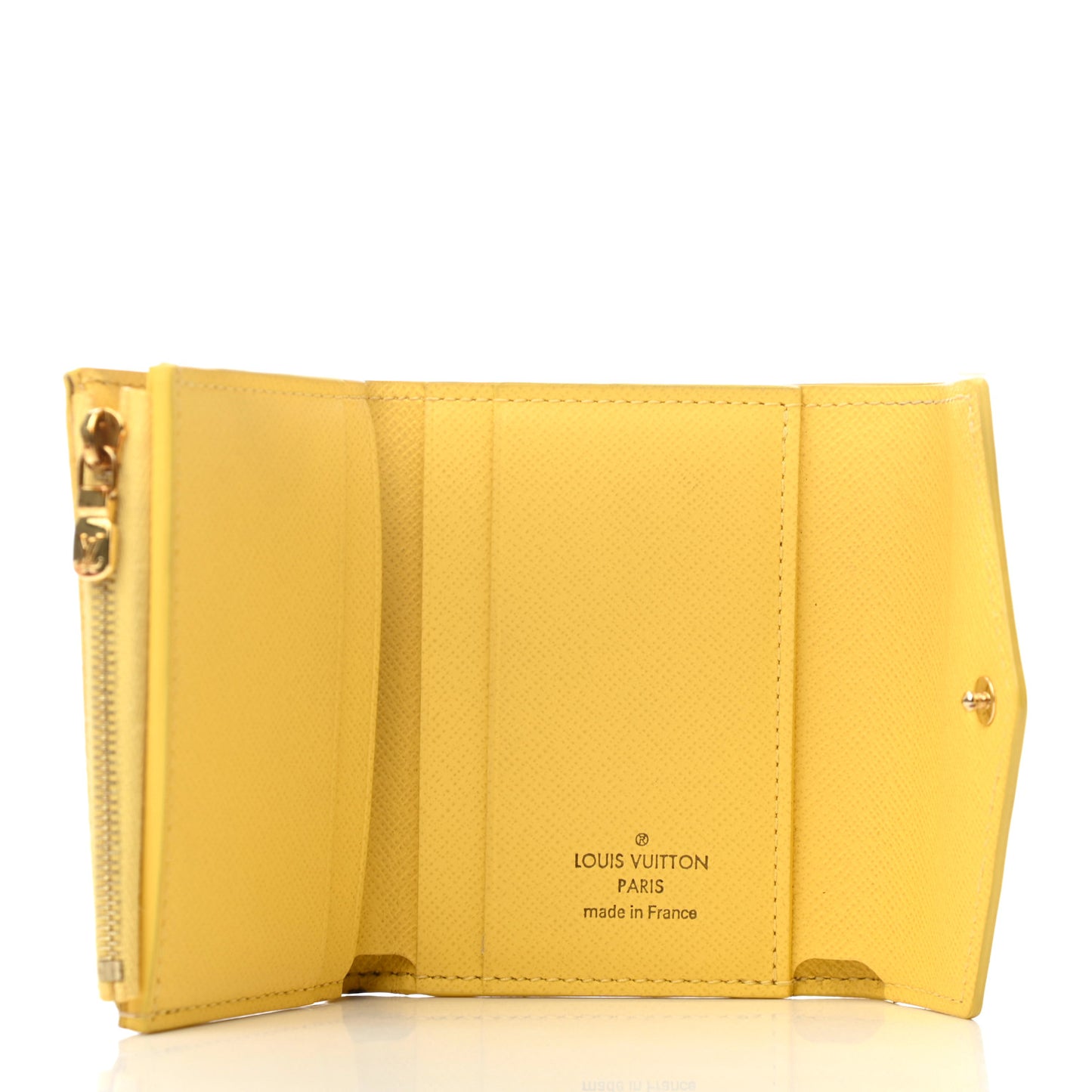 Damier Azur Zoe Wallet Jaune Pale