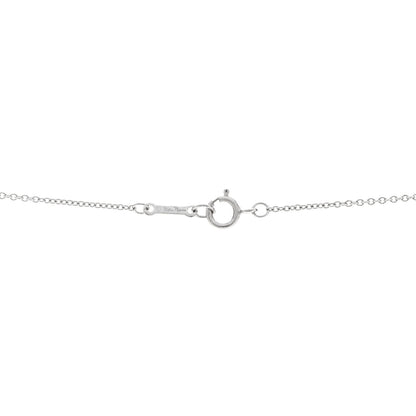 Tiffany 18K White Gold Diamond Small Paloma's Graffiti Kiss Pendant Necklace 5 of 6