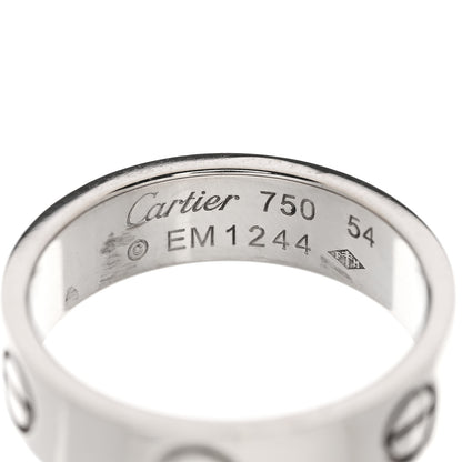 Cartier 18K White Gold 5.5mm LOVE Ring 54 7 4 of 4