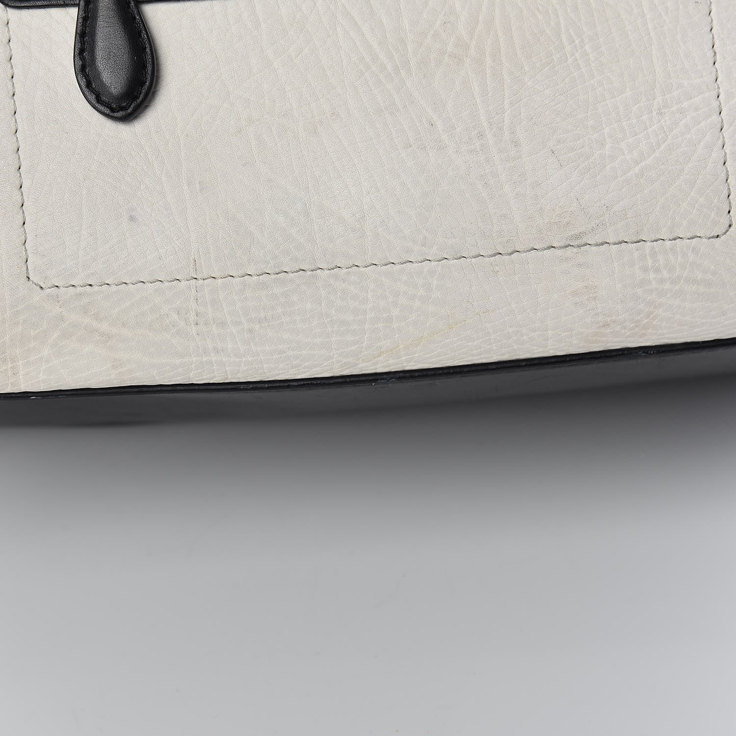 Celine Smooth Calfskin Shrunken Lambskin Mini Bi-Color Luggage Black White 19 of 31