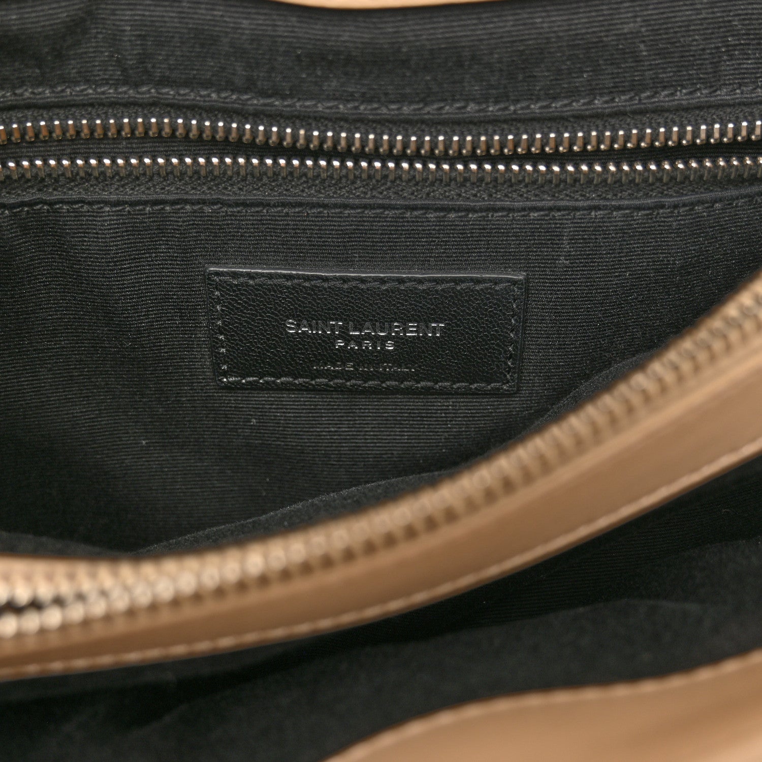 Saint Laurent Calfskin Y Quilted Monogram Medium Loulou Chain Satchel Nude Powder 6 of 11