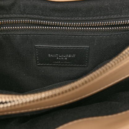 Saint Laurent Calfskin Y Quilted Monogram Medium Loulou Chain Satchel Nude Powder 6 of 11
