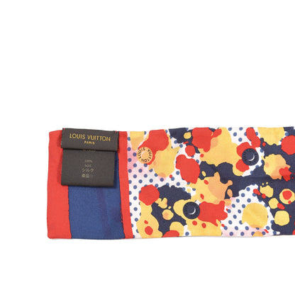 Louis Vuitton Silk Retro Flowers Bandeau Yellow 2 of 5