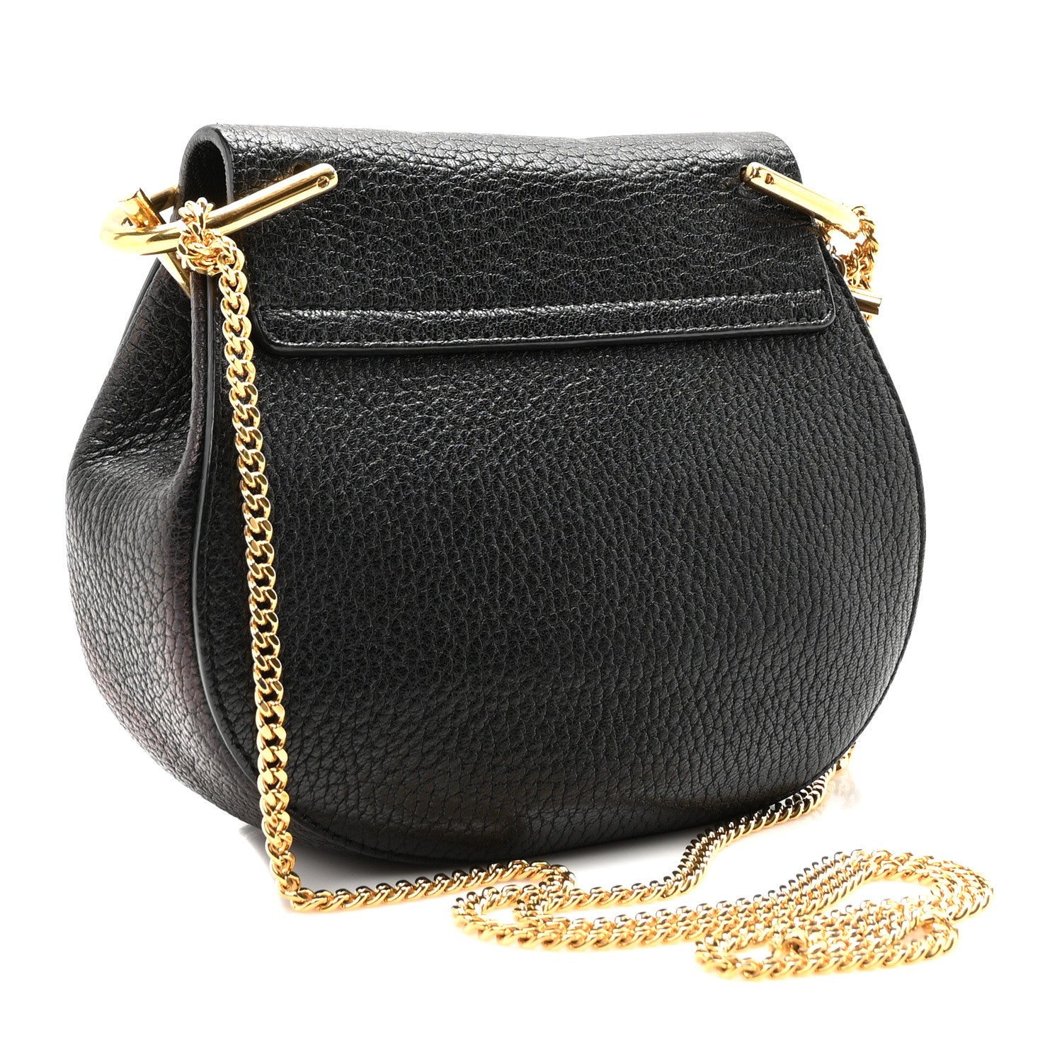 Chloe Grained Lambskin Mini Drew Shoulder Bag Black 3 of 9