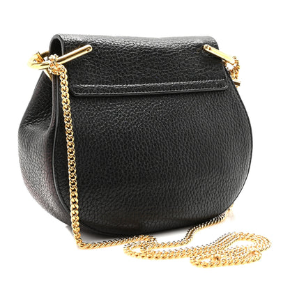 Chloe Grained Lambskin Mini Drew Shoulder Bag Black 3 of 9