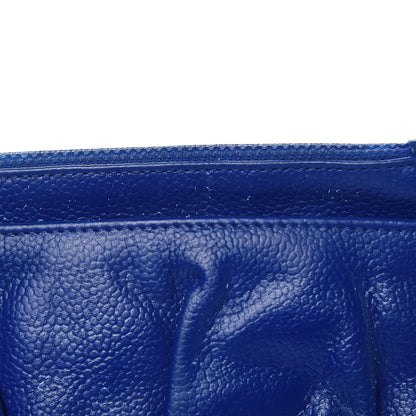 Chanel Caviar Half Moon Wallet On Chain WOC Blue 15 of 16