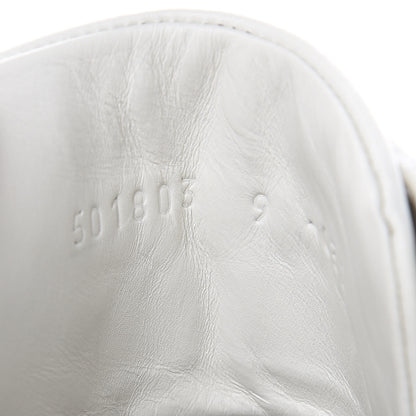 Gucci Calfskin Miro Soft Web Bee Embroidered Mens Ace High Top Sneakers 9 White 7 of 9