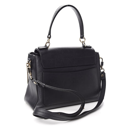 Chloe Smooth Calfskin Quilted Small Faye Day Shoulder Bag Full Blue 3 of 12