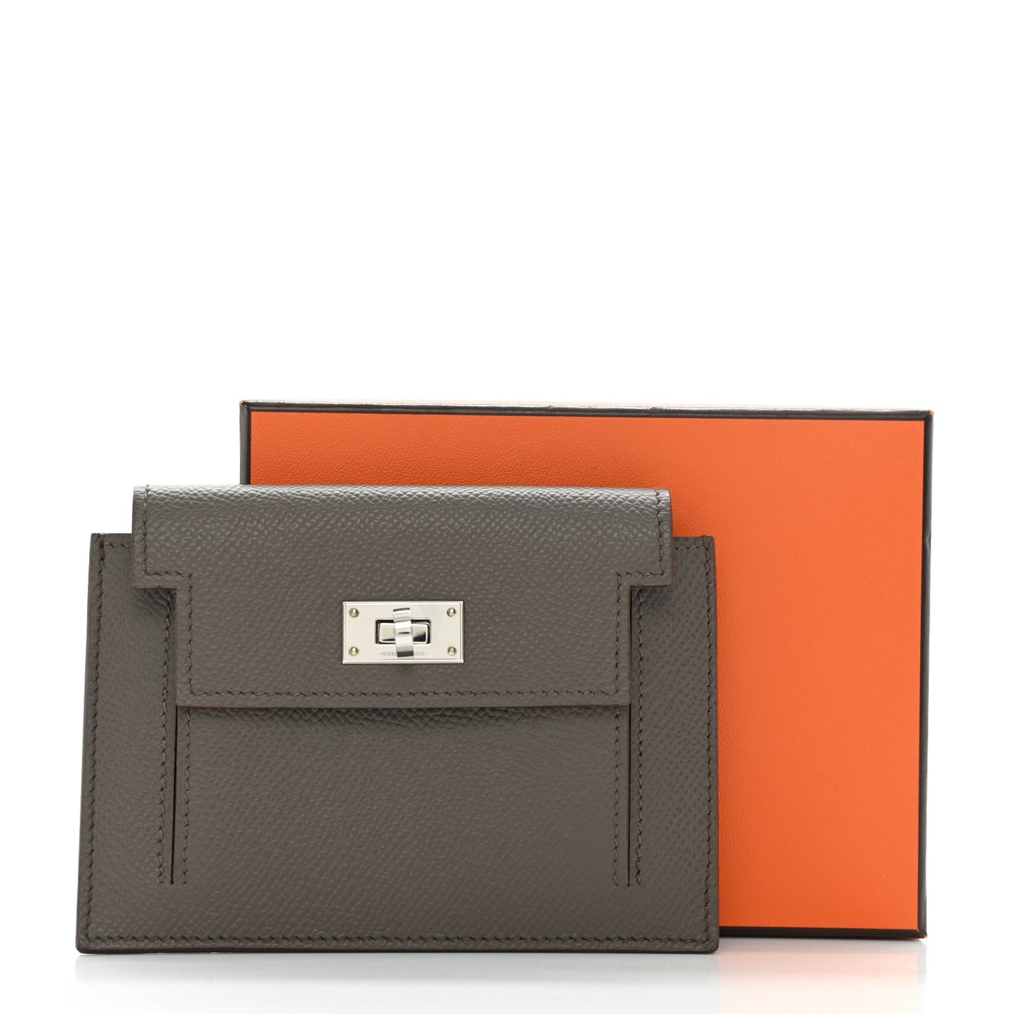 Epsom Kelly Pocket Compact Wallet Etain