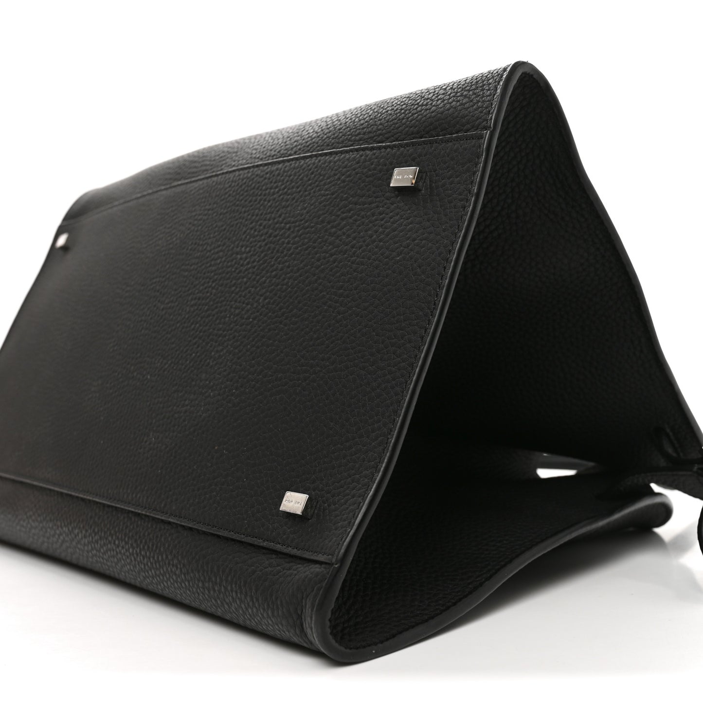 Matte Grained Calfskin Soft Margaux 15 Black