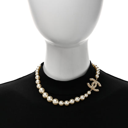 Chanel Pearl CC 100th Anniversary Necklace Light Gold 2 of 5