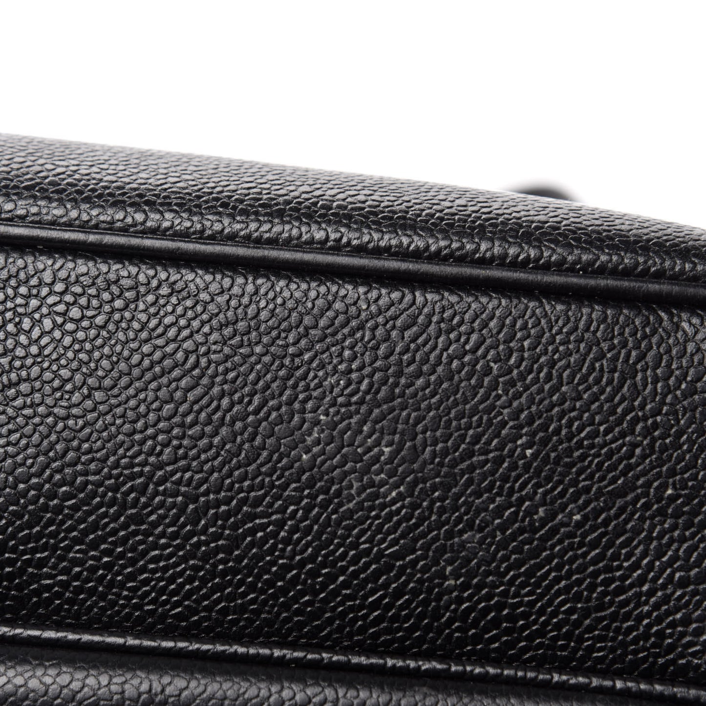 Caviar Flap Shoulder Bag Black