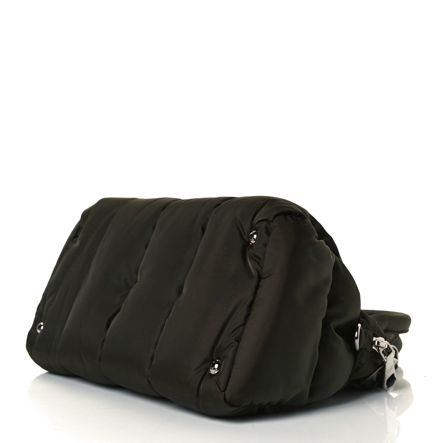 Tessuto Nylon Bomber Dome Satchel Mimetico