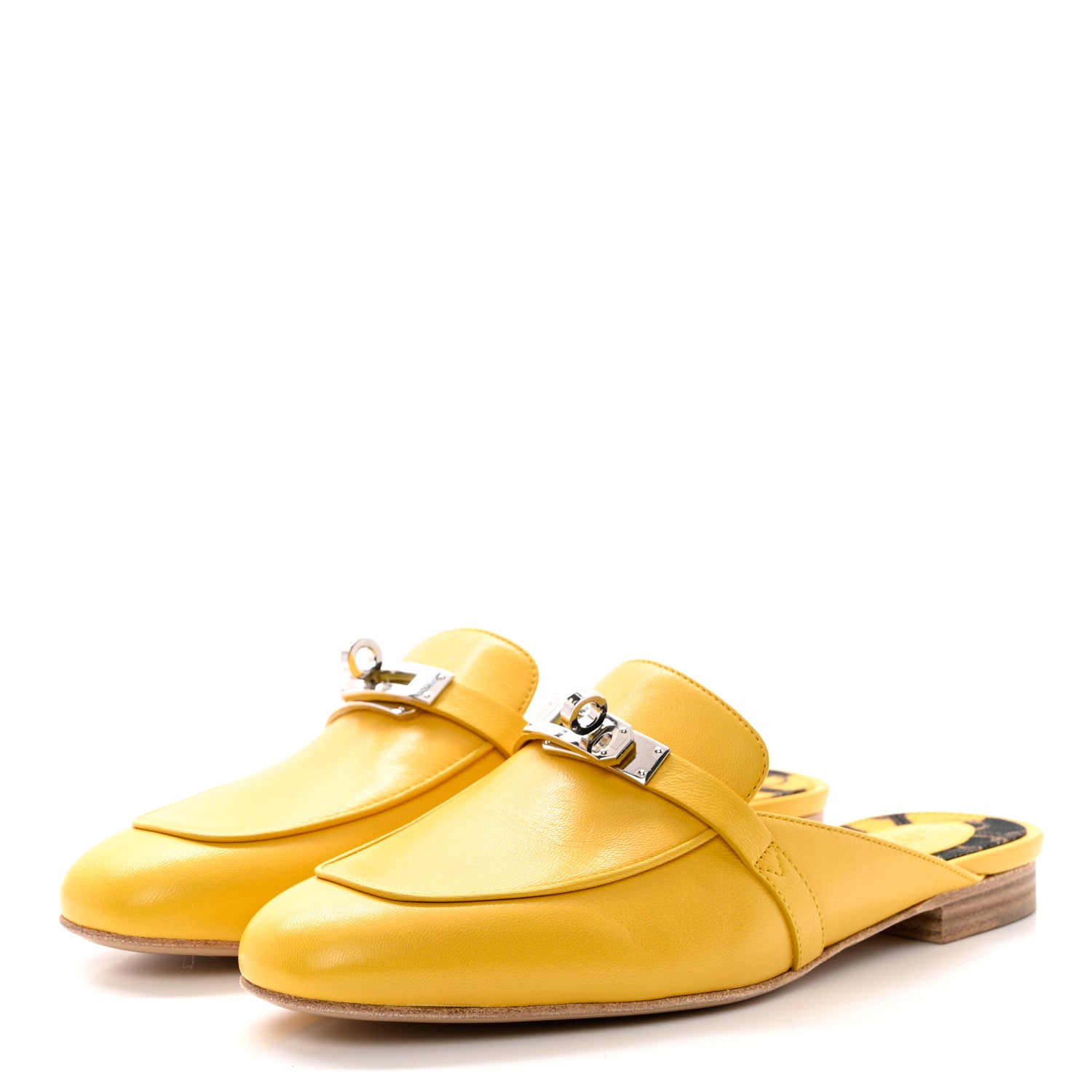 Hermes Goatskin Oz Mules 39 Jaune Sable 3 of 11