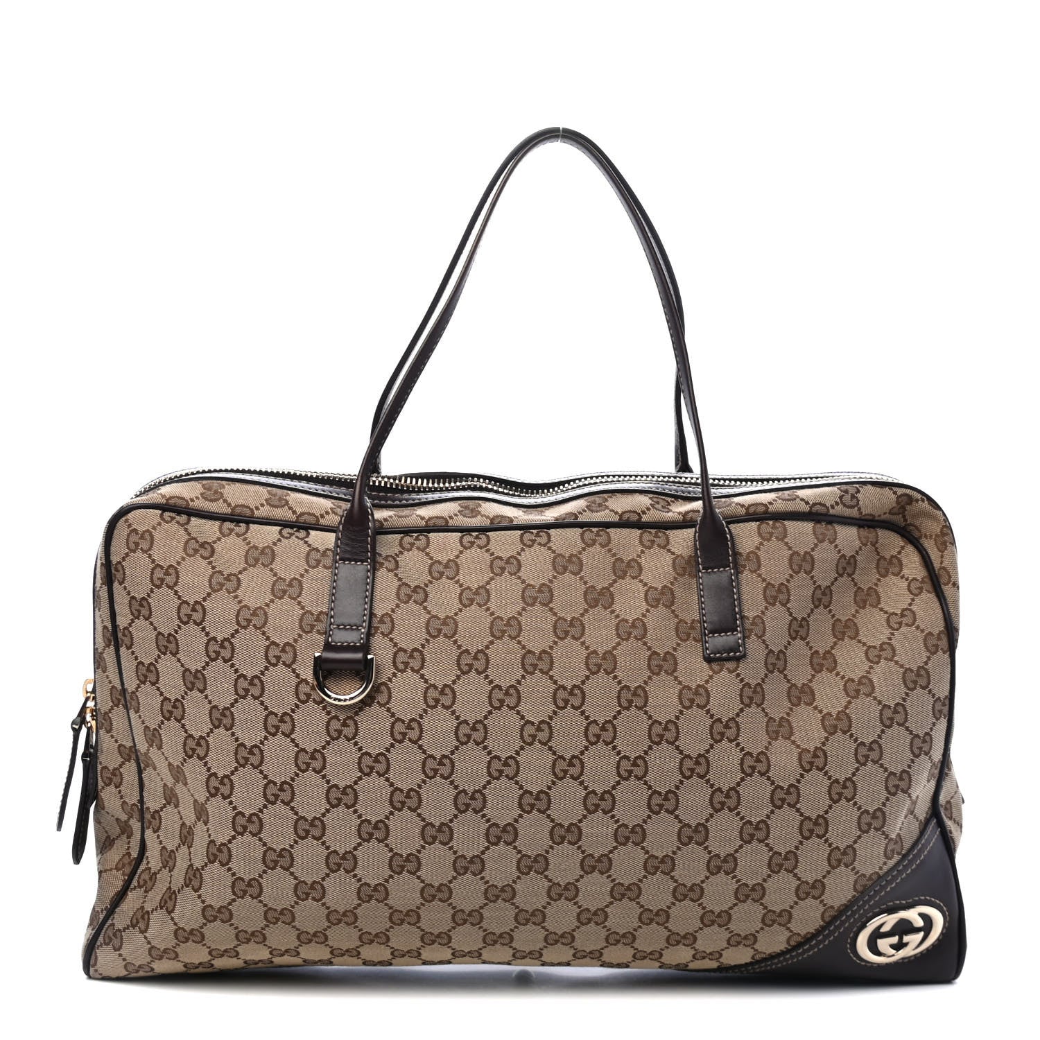 Gucci Monogram Shoulder Bag Dark Brown 1 of 4
