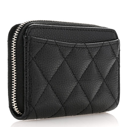 Chanel Caviar Quilted Classic Zipped Coin Purse Black 3 of 8
