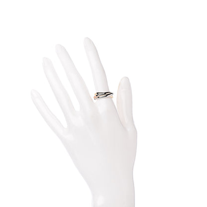 Cartier 18K Pink Yellow White Gold Small Trinity Ring 53 6.25 2 of 4