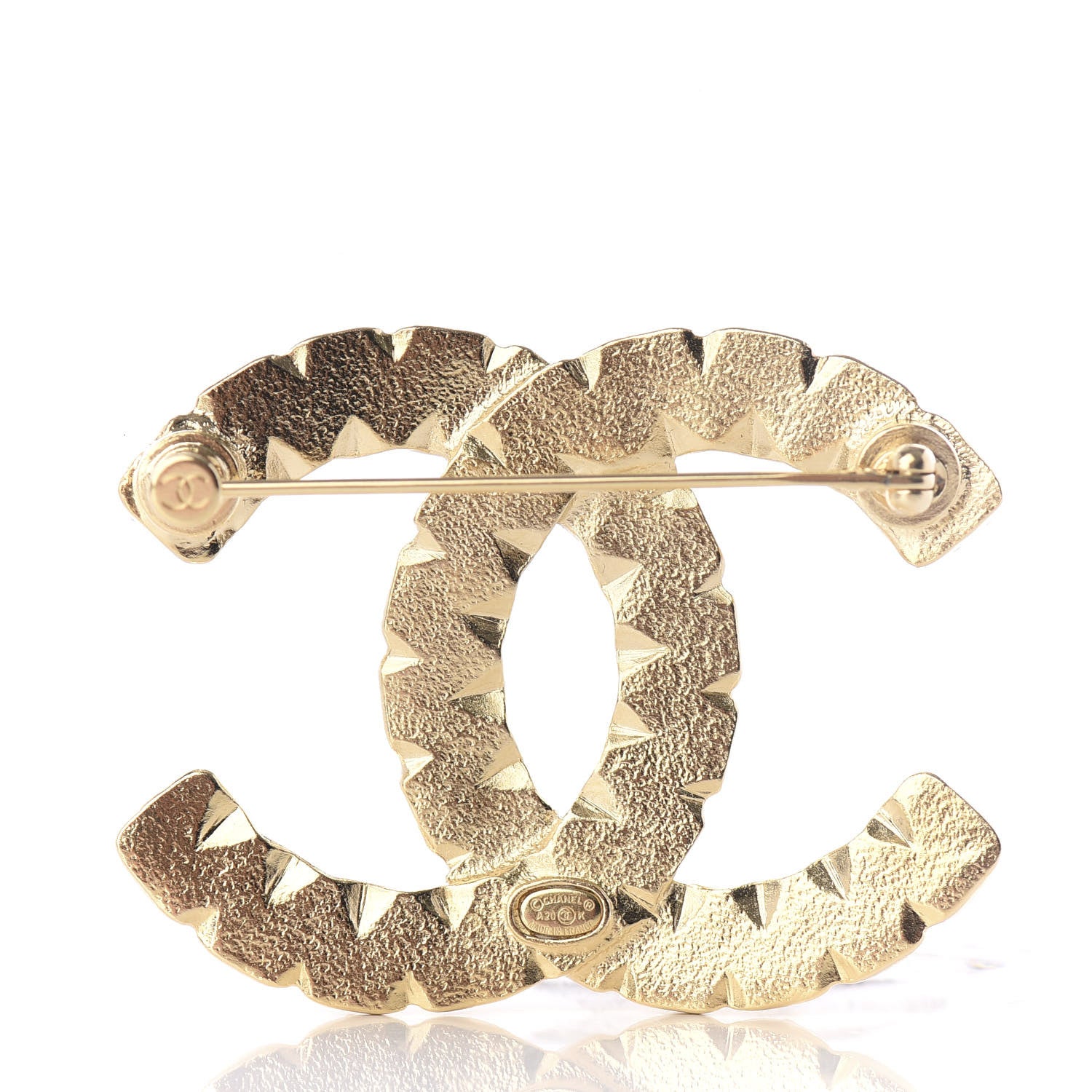 Chanel Crystal Over The Rainbow CC Brooch Gold Multicolor 2 of 4
