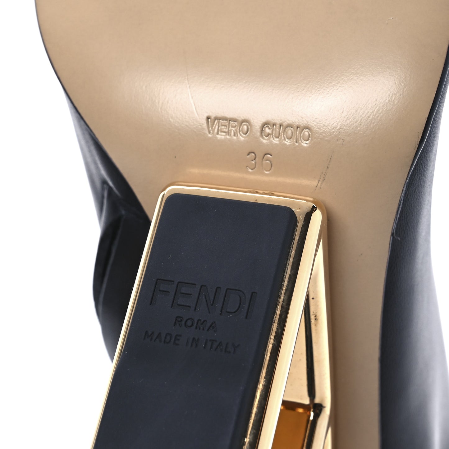 Nappa Fendi First 95mm Ankle Boots 36 Black