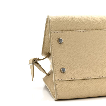 The Row Matte Grained Calfskin Margaux Shoulder 12 Boulder 8 of 9