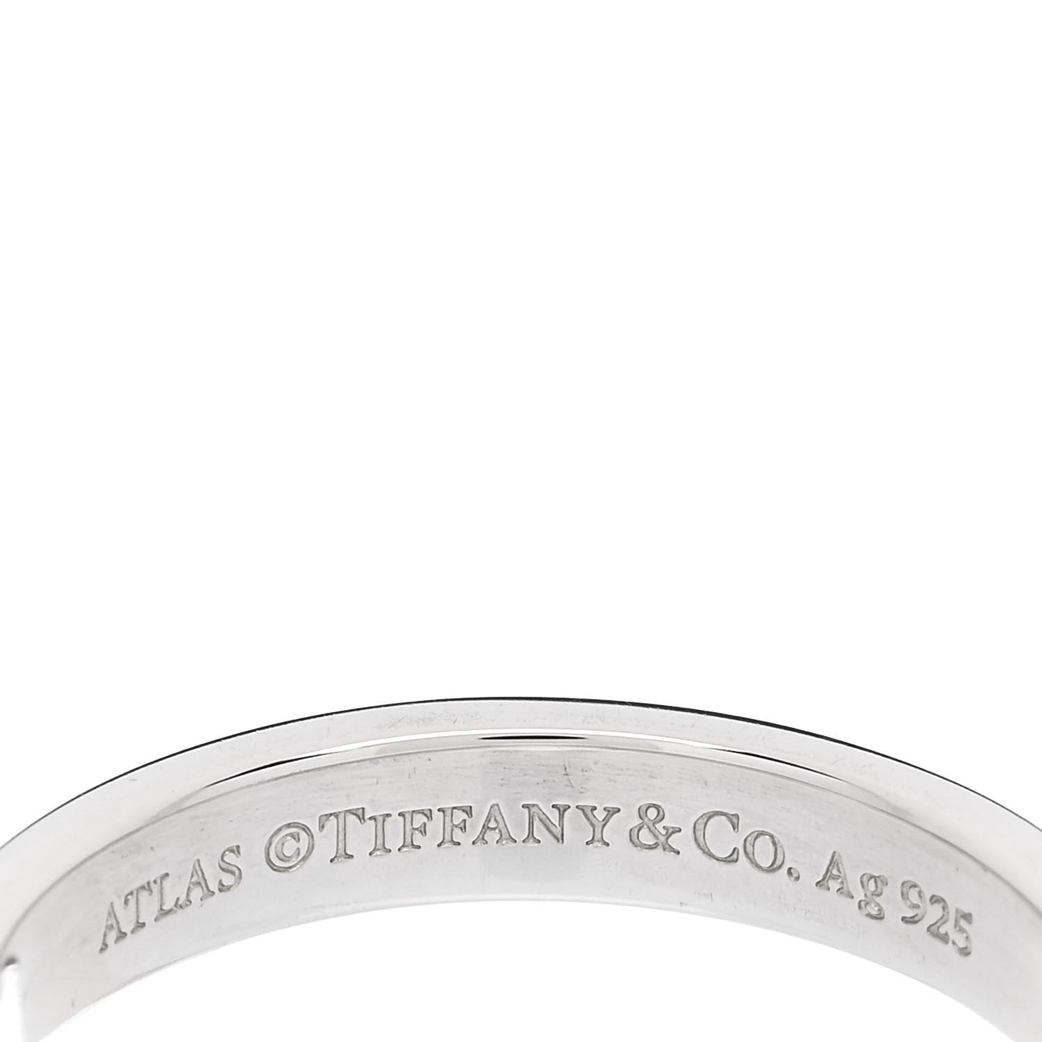 Tiffany Sterling Silver Narrow Atlas Ring 61 9.5 4 of 4