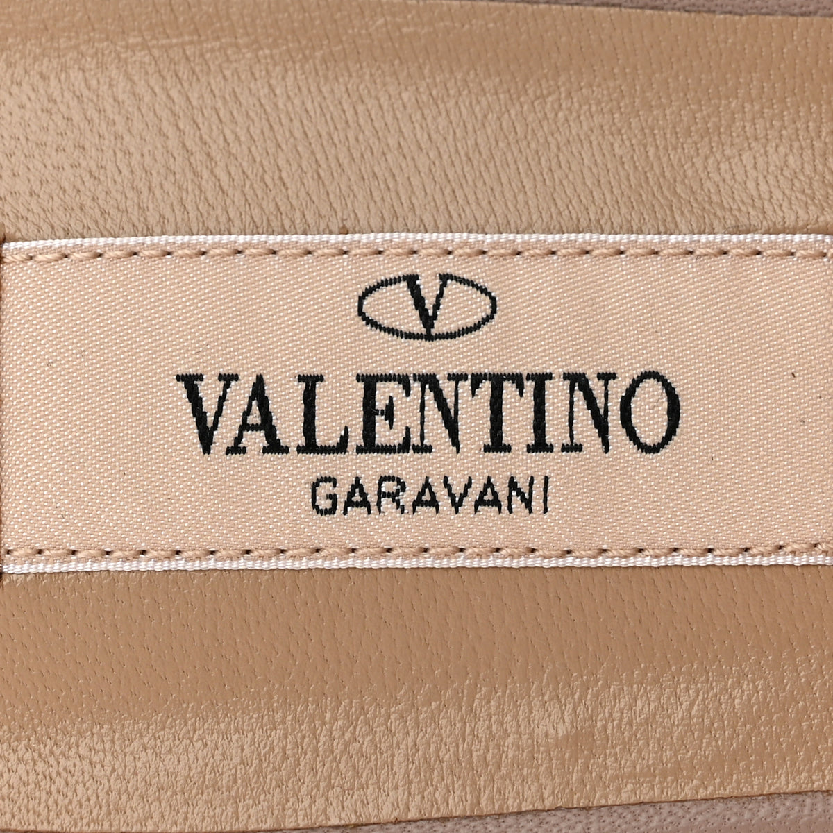 Valentino Garavani Calfskin Rockstud Caged Flat Slide Sandals 37 Poudre 8 of 10