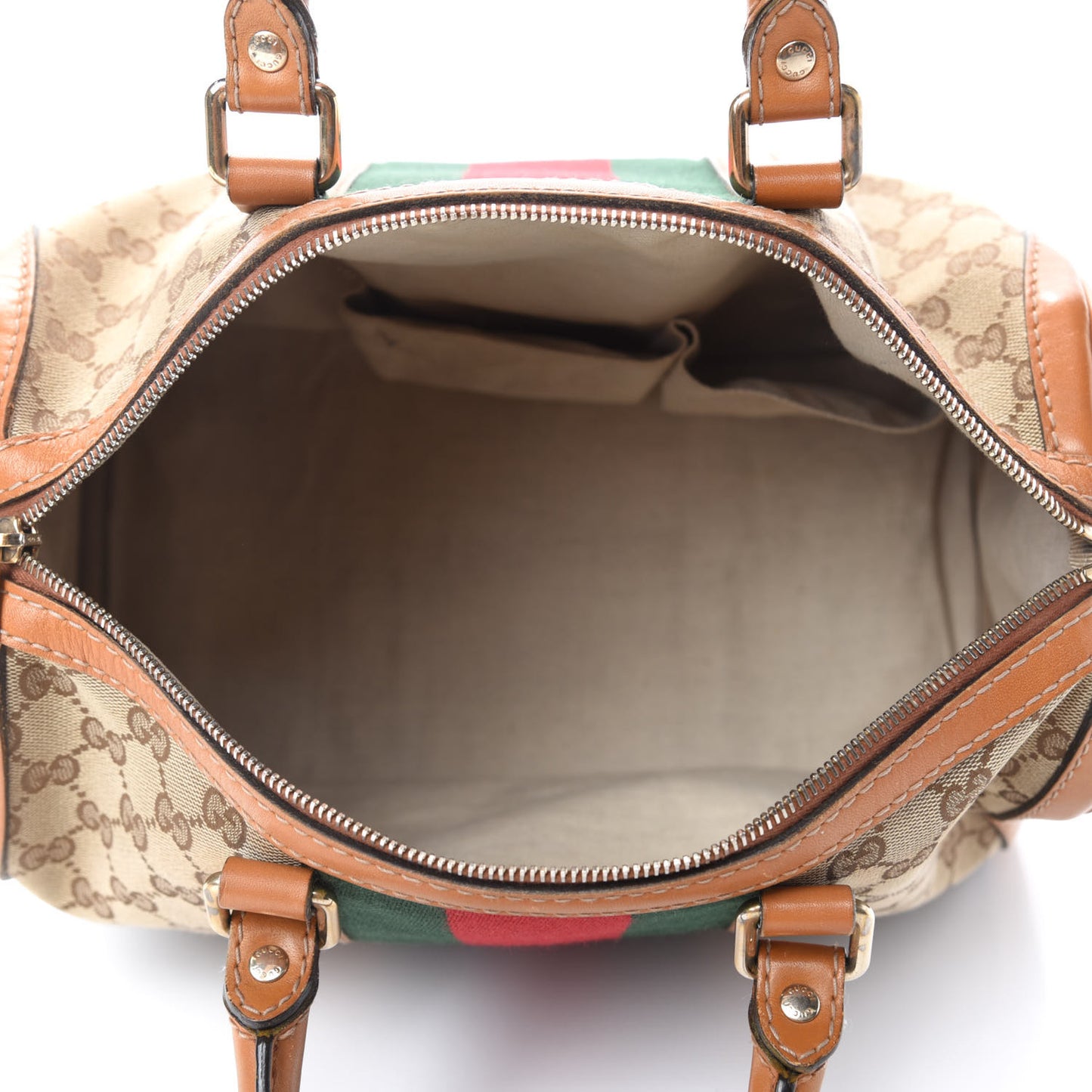 Monogram Vintage Web Medium Boston Tobacco