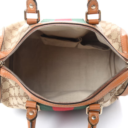 Gucci Monogram Vintage Web Medium Boston Tobacco 5 of 13