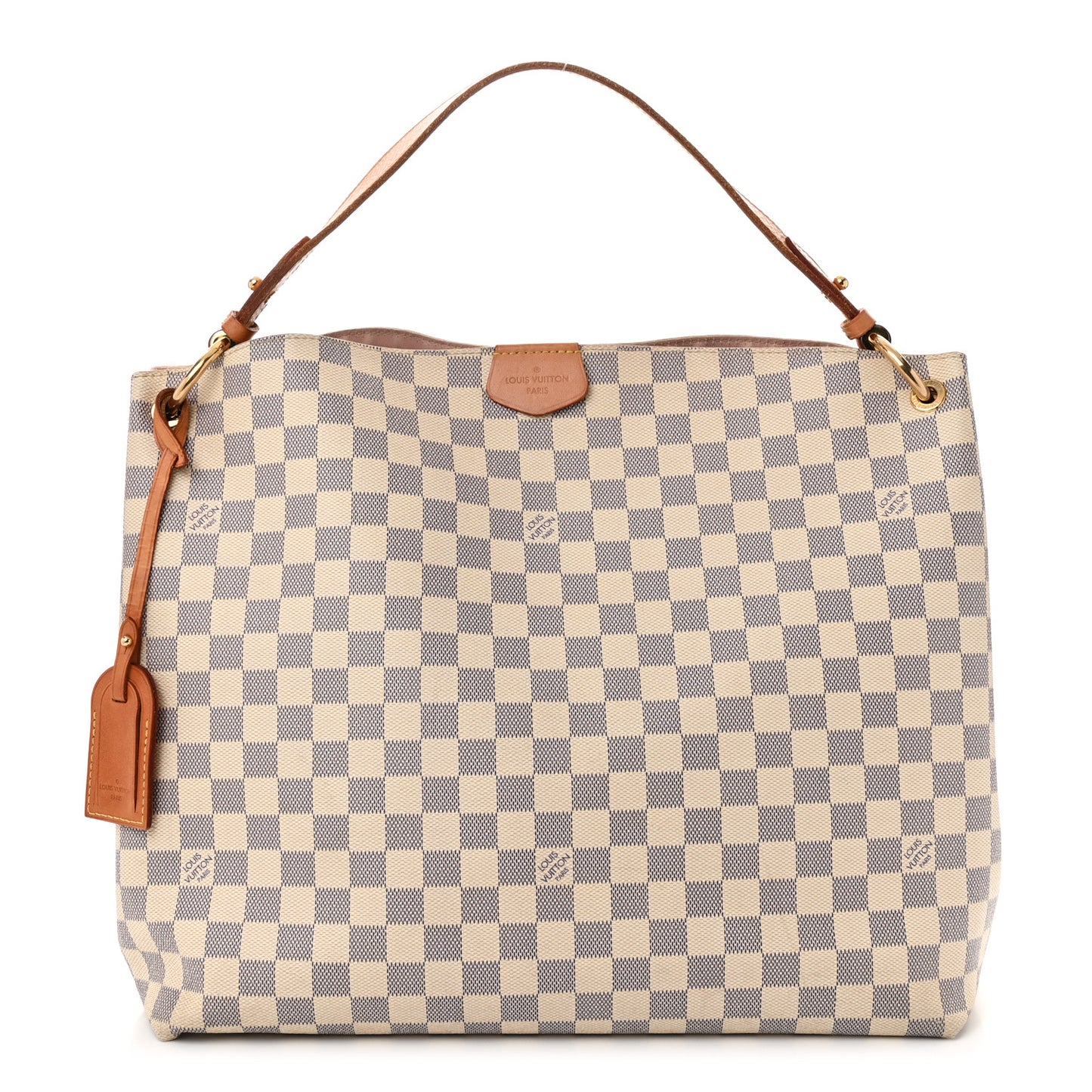 Damier Azur Graceful MM Rose Ballerine